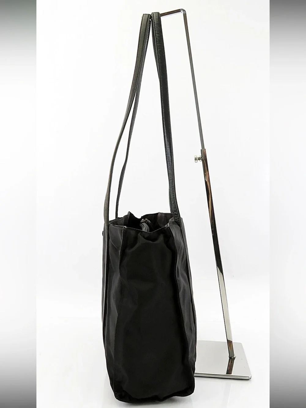 Prada Black Nylon Double-Handle Tote